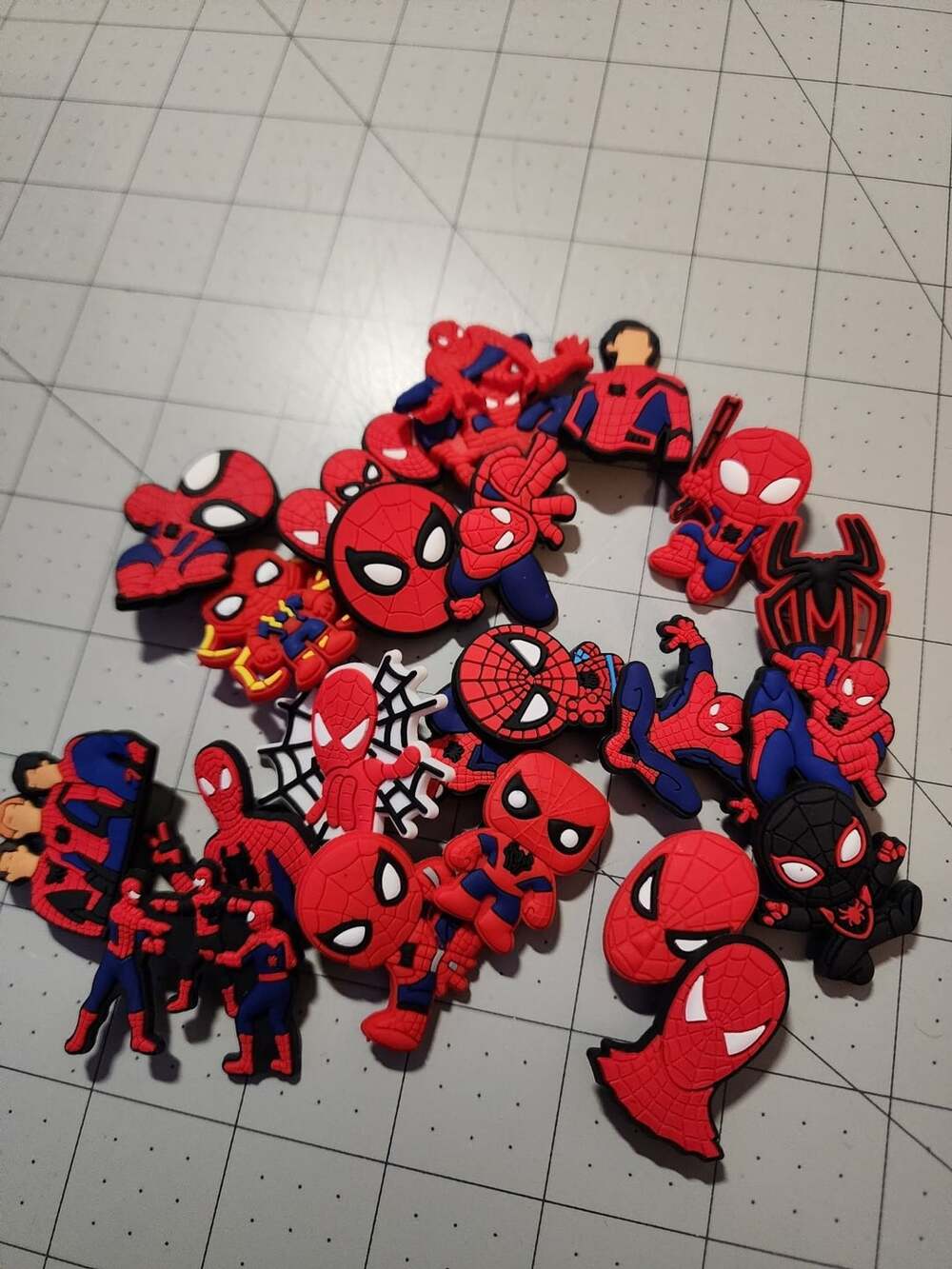 Spider-Man PVC Shoe Charms Lot Cartoon Clog Pins